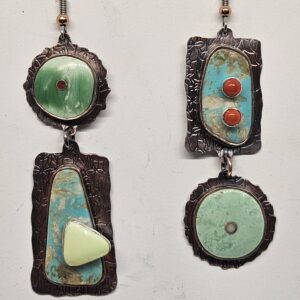 Copper Boho Bling Earrings #320