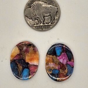 Earring Pair Orange Dahlia