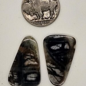 Earring Pair Picasso Marble