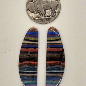 Earring Pair Rainbow Calcite