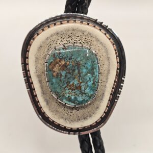 Sterling Silver & Elk Horn Bolo Tie #104