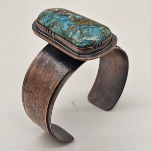#832 Copper Overlay Cuff w/Chrysacola