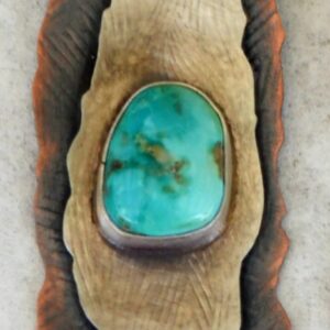 #707 Copper Pendant with Silver Overlay