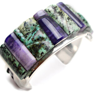 #208 Sterling Silver Pillow Inlay Cuff