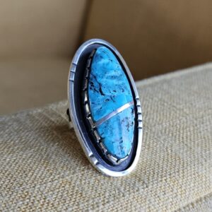#644 Sterling & Turquoise Ring