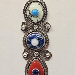 #700 Sterling Stone on Stone Pendant