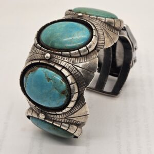 Heavy Silver Watch Cuff